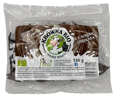 KRÓWKI Z CZEKOLADĄ GORZKĄ BEZGLUTENOWE BIO 150 g - EKOFLORKA