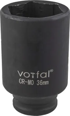 Produktbild von Kraft Schlagschraubernuss 1/2" Stecknuss Lang 36 mm 6-Kant CR-MO