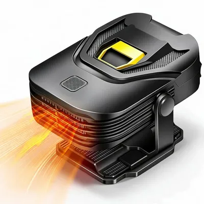 Produktbild von 12v heizlüfter 150 W, 2-in-1 Heizung und Kühlventilator, 360° drehbar, Autoheizung Scheibenentfroster