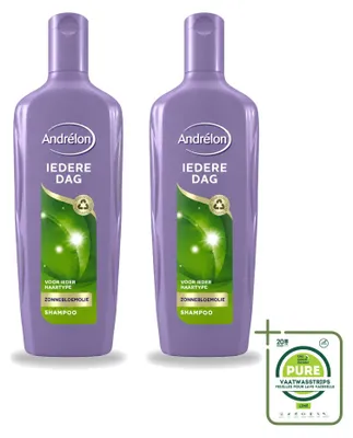 Immagine prodotto di 2 flaconi di shampoo Andrélon "Ogni Giorno" - 300 ml ciascuno - confezione grande - 2 pezzi