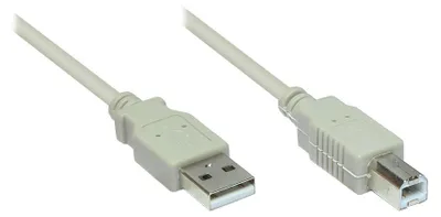 Produktbild von Good Connections USB 2.0 an USB-B 3m grau