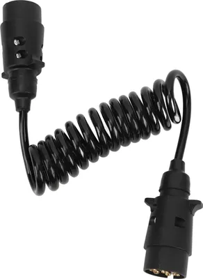 Zdjęcie produktu dla adapter wtyczki przyczepy 12 V 7-pin, 2-metrowe gniazdo sprężynowe, wtyczka okablowania do kampera, przyczepy kempingowej, łodzi