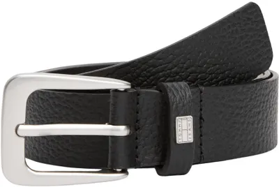 Imagen del producto de Cinturón para mujer Tommy Jeans, modelo Heritage, de 3,0 cm de ancho, hecho de cuero, color negro (Black), talla 85 cm