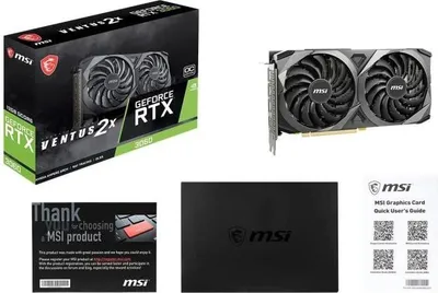 Image de MSI - Carte graphique RTX 3060 VENTUS 2X OC - 12 Go (912-V397-039) - LHR