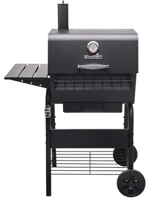 Produktbild von Char-Broil 140252, Holzkohle + Brennholz, 1 Zone(n), 530 x 495 mm, Stahl, 530 x 495 mm, Eisenguss