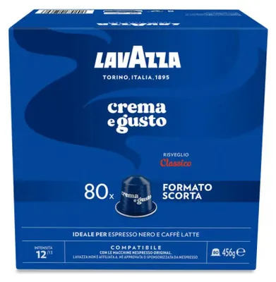 Obrázok produktu pre Kapsule Na Kávu Nes Alu Crema E Gusto 80 Ks Lavazza