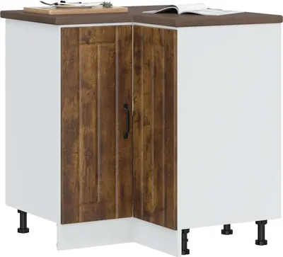 Produktbild von Hochwertig Küchen-Eckunterschrank Lucca Räuchereiche Holzwerkstoff 853752