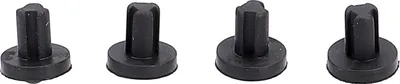 Produktbild von BLUPARTS - KOMPATIBEL 10102281 Gummipuffer Set für Muldengitter wie Whirlpool 481246368017 auf Gaskochfeld 4Stk