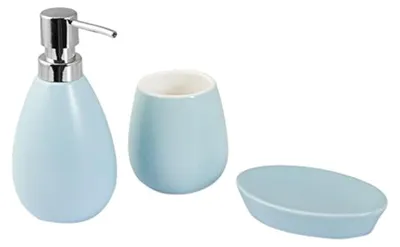 Immagine prodotto di H&H Set 3 Pezzi In Vetroceramica Azzurro