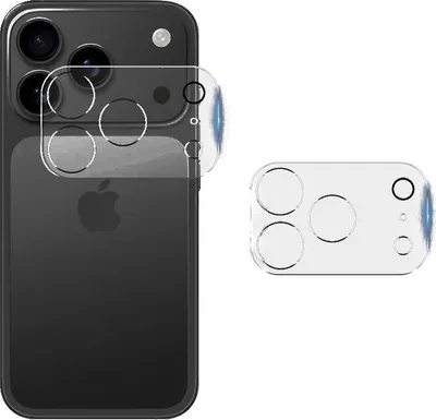 Produktbild von INF iPhone 17 Pro Max Kameralinsenschutz aus Glas mit Nachtleuchtring, 2 Stück