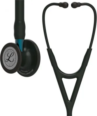Zdjęcie produktu dla Littmann Cardiology IV Black-Finish, stetoskop kardiologiczny, czarno-turkusowy 6201