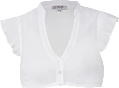 Produktbild von MarJo Dirndlbluse "Kemnath" Flügelarm | Weiß Größe: 34