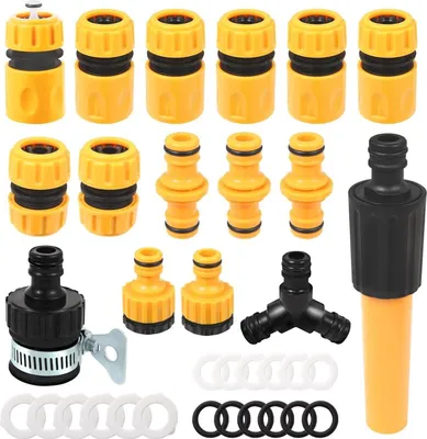Produktbild von Gartenschlauch 1/2 Zoll Schlauchverbinder Set 16-teilig Gardena-Anschluss