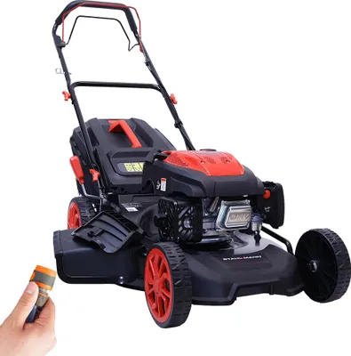 Produktbild von STAHLMANN Rasenmäher Benzin mit Antrieb BR532 – 7,0PS (5,1kW) 224ccm mit Antrieb, 53cm Schnittbreite, Mulchen, Schnitthöhenverstellung