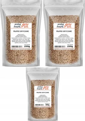 Zdjęcie produktu dla PŁATKI GRYCZANE 2,5kg Ciemne naturalne źródło błonnika jakość Kol-Pol