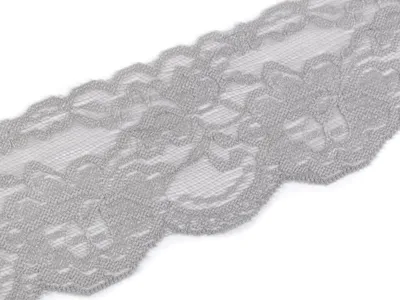 Obrázek produktu pro Elastická krajka šíře 80 mm - 13.5m - Barva šedá