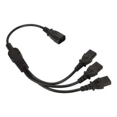 Obrázek produktu pro IEC 320 C14 na 3 X C13 napájecí kabel IEC 320 C14 zástrčka na 3 X C13 zásuvka napájecí kabel IEC 320 C14 na 3 X C13 Y rozbočovač napájecí kabel IEC 320 C14 zástrčka