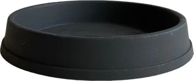 Produktbild von GARDENITALIA Garden Italia Runde Untertöpfe aus LCR-Harz 15 innen 17 cm aus anthrazitfarbenem Harz Italy für den Außenbereich – unzerbrechlich – robust – frostbeständig, 25