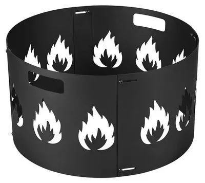 Produktbild von Feuerfangnetz, brandgeschützter Grilldeckel für Grillgräte, mit Griff, verstellbar von 95 bis 100 cm Durchmesser