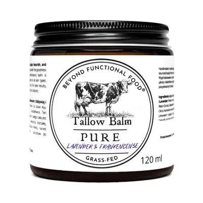 Zdjęcie produktu dla Balsam łojowy o zapachu Lawendy i Kadzidłowca PURE Tallow Balm Lavender & Frankincense grass fed - 120 ml