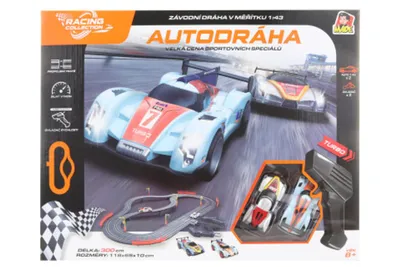 Obrázok produktu pre Hračka Autodráha 300 cm, bez zdroja, napájanie cez USB kábel, 118 x 66 x 16 cm