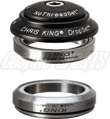 Zdjęcie produktu dla Zestaw sterowy Chris King DropSet 4, łożysko ze stali nierdzewnej, 1 1/8", GripLock, IS42/28.6 | IS42/30 45x45,