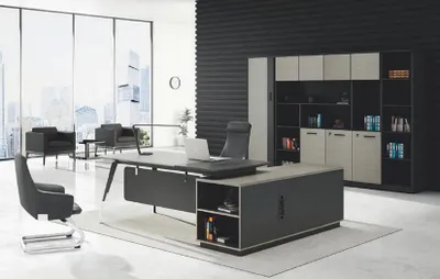 Produktbild von Schreibtisch Eckschreibtisch Büro Tisch Möbel Einrichtung Chef Schreibtische