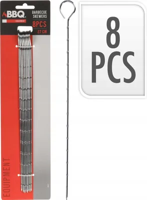 Image de Brochettes en acier pour barbecue 27cm 8 pcs.