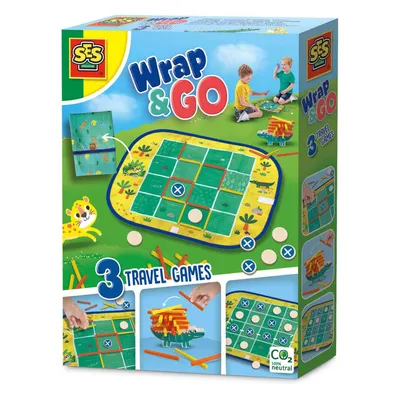 Produktbild von SES Creative 02235 - 3-in-1 Reisespielset: Vier in einer Reihe, Kästchen, Punkte, Brettspiel, Genreübergreifend, 4 Jahr(e)