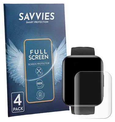 Produktbild von 4x Savvies Fullscreen Schutzfolie für Dakofied D1B Displayschutz Folie Fullcover Klar Transparent