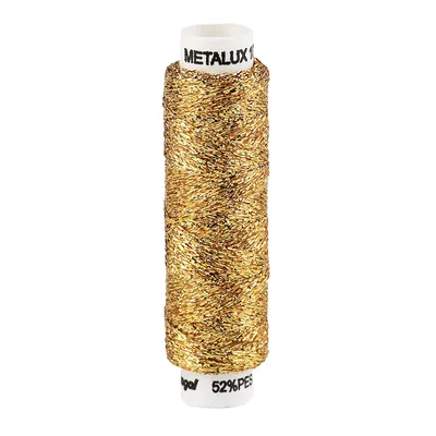 100m / 1 Spule Metallgarn Nähgarn metallic Faden Effekt Applikation gold