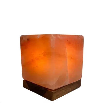 Produktbild von Orakl® - Dimmbare Salzlampe Cube - 3-4 KG - 100% echtes Salz - Salzkristall-Lampe - Salzstein
