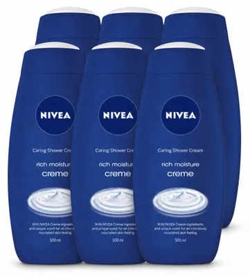 Obrázok produktu pre 6 kusov sprchového gélu NIVEA Rich Moisture - 500 ml - výhodný balík
