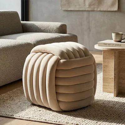 Immagine prodotto di Mauro Ferretti Softy sgabello 45x45x45 cm crema