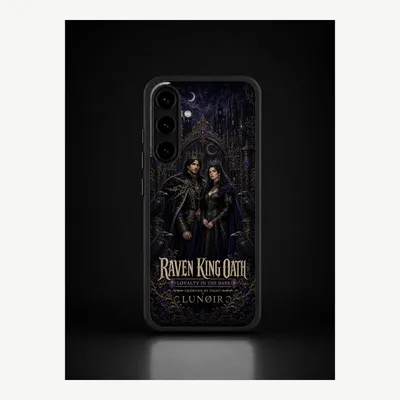 Productafbeelding van Samsung S25 hoesje, telefoonhoesje, beschermhoesje, case met ravenkoning-motief – LUNØIR ©
