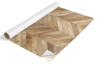 Produktbild von Tulup Möbelfolie - Klebefolie Möbel - Selbstklebende Folie 100x50 cm - Möbelfolie Schrank - Folie für Möbel - Möbelfolie Küche - Wasserdicht - Abwaschbar - Selbstklebend - Luftblasenfrei - Rustikales Fischgrätmuster