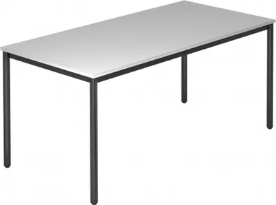 Produktbild von DORAN DR16 D - Grau 160 x 80 mit Rund-Rohr/Schwarz