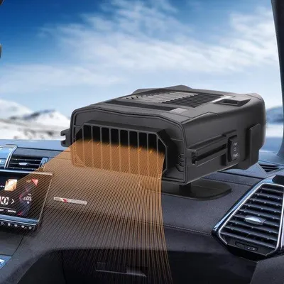 Obrázok produktu pre Azomor Prenosné 12 V auto kúrenie a odmrazovač s funkciou chladenia pre všetky ročné obdobia