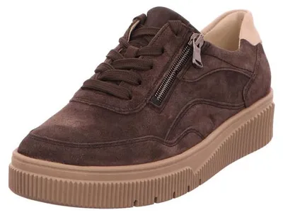 Zdjęcie produktu dla Buty sportowe Waldläufer K-Sansa z wymienną wkładką, model 610002-407-166, wykonane z zamszu, kolor: ciemnobrązowy, szerokość K, rozmiar 42