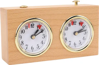 Produktbild von Holz-Vintage-Schach-Timer zum Aufziehen, multifunktional, tragbar, professionell, zur Stressreduzierung, Ornamentuhr für den Wettbewerb