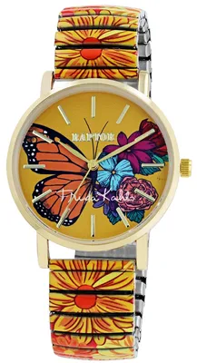 Produktbild von Raptor Damenuhr RA10255-016 Frida Kahlo Edition mit Zugband Schmetterling