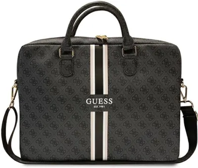 Obrázok produktu pre Taška na 16" notebook Guess GUCB15P4RPSK, čierna, čierna, pruhy s potlačou 4G