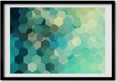 Produktbild von Bild - Bilder - Bilderrahmen - 70 cm x 50 cm - MDF-Rahmen, Wandkunst Abstraktion Hintergrund