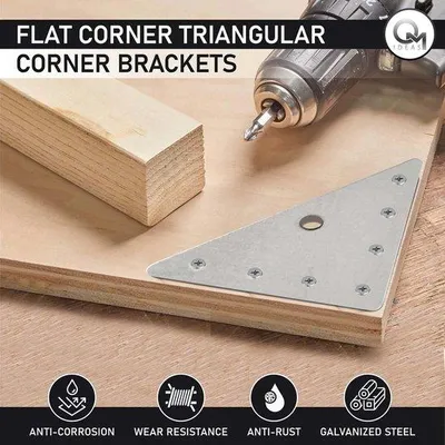 Produktbild von Eckenschutzblech - Flach und Dreieckig - Metall - Set