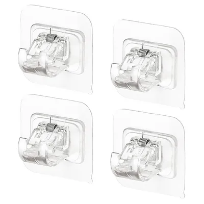 Produktbild von Gardinenhaken selbstklebend, Curtain Rod Holder,Transparent
