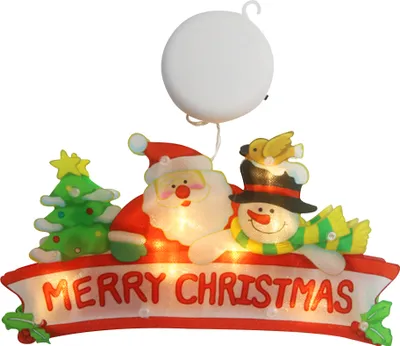 Image de Noël LED Père Noël Fenêtre Lumière étanche Chaîne de Lumière suspendue Décoration de fenêtre