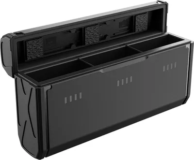 Produktbild von TELESIN 3-Slot-Ladebox fuer Kamera-Akkuladegeraet Typ-C-Schnellladegehaeuse mit TF-Kartensteckplaetzen Sportkamera-Zubehoerersatz fuer Gopro Hero 13