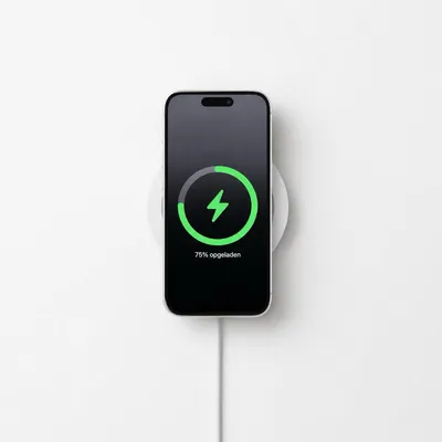 Produktbild von YUOM. MagSafe Wandhalterung für iPhone – Halterung für MagSafe-Ladegerät – Wanddock mit Kabelmanagement – Weiß