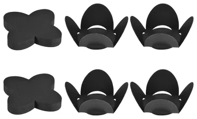 Produktbild von Trüffelhüllen - 50 Stück Mini Cupcake Förmchen für Schokoladenbonbons und Desserts - Schwarz
