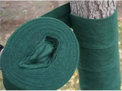 Produktbild von Frostschutz-Bewegungsbänder für Bäume als Schutzrollo gegen Frost und Kälte, 12 cm x 20 m dick, atmungsaktiv und witterungsbeständig, ein effektiver Ersatz für Pflanzenjuteband.